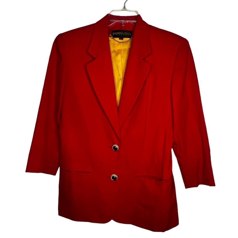 Vintage Sandra Roth Ciaosport Red Blazer‎